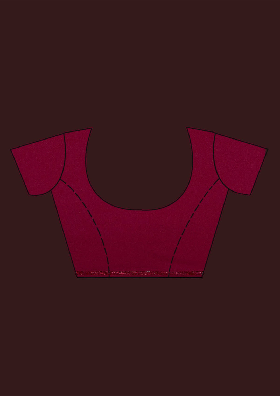 Maroon Sequins Art Silk Saree-Koskii