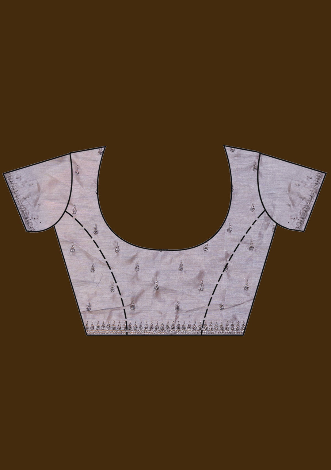 Wine Swarovski Art Silk Saree-Koskii