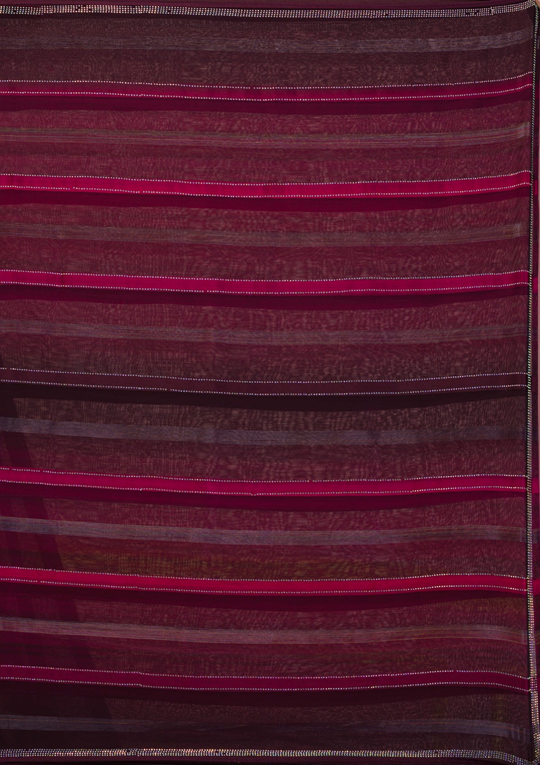 Maroon Swarovski Satin Saree-Koskii