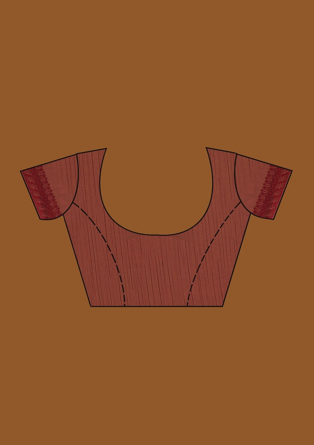 Maroon Threadwork Net Designer Saree - Koskii