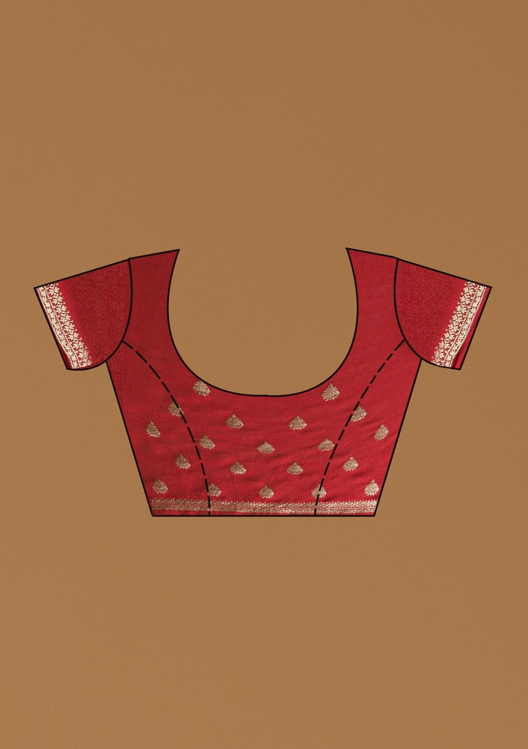 Maroon Zariwork Art Silk Designer Saree - koskii