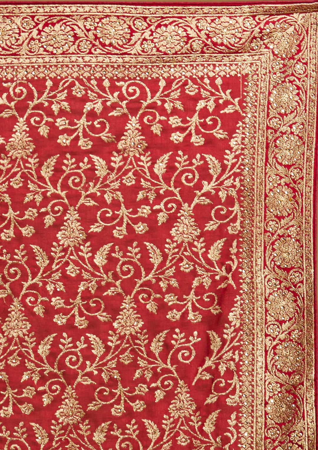 Maroon Zariwork Art Silk Designer Saree - koskii