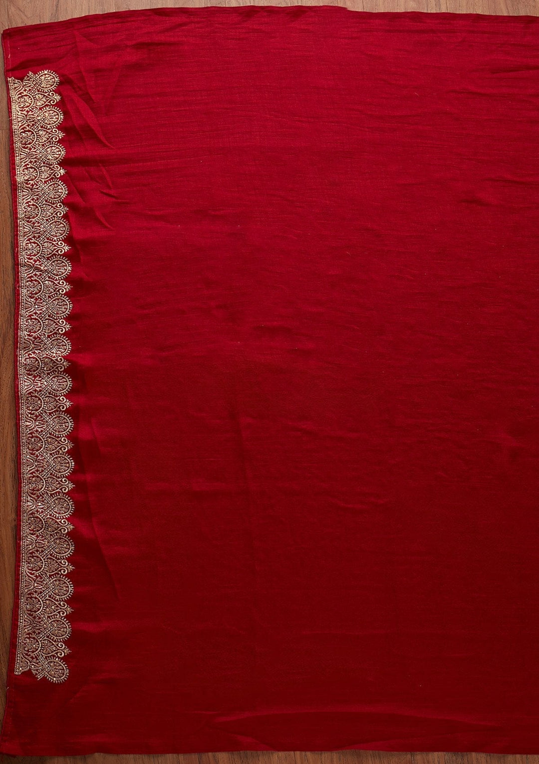 Maroon Zariwork Art Silk Designer Saree - koskii