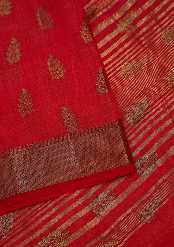 Maroon Zariwork Art Silk Designer Saree - Koskii