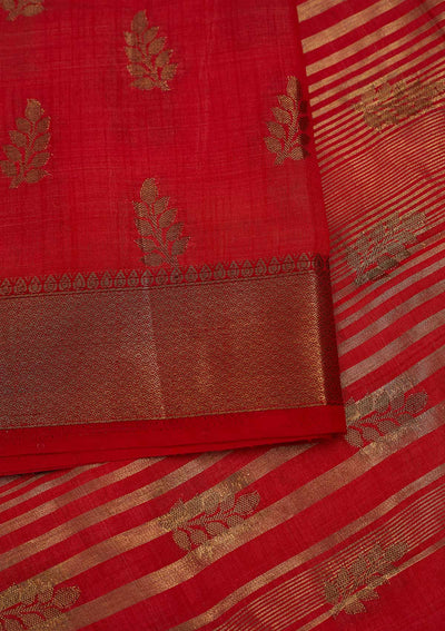 Maroon Zariwork Art Silk Designer Saree - Koskii