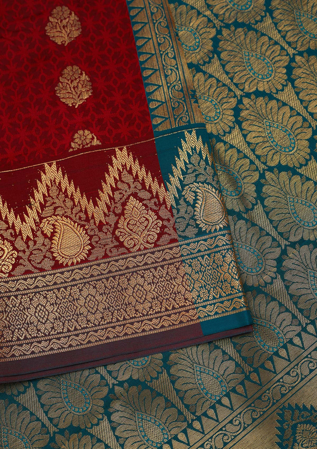 Maroon Zariwork Art Silk Designer Saree - Koskii
