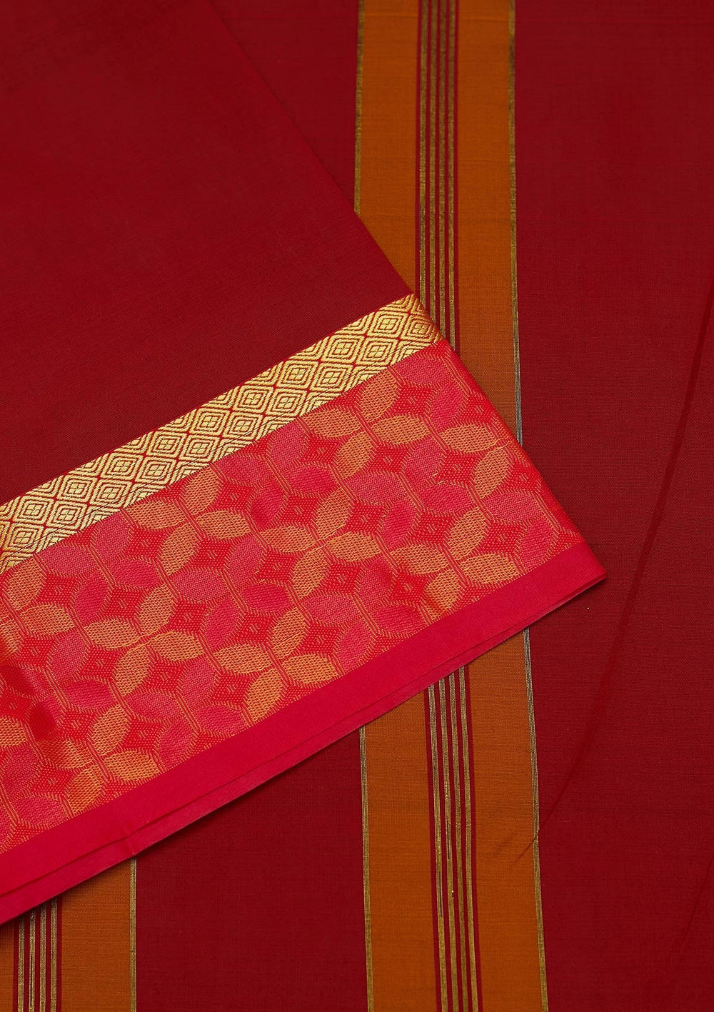 Maroon Zariwork Art Silk Saree - Koskii