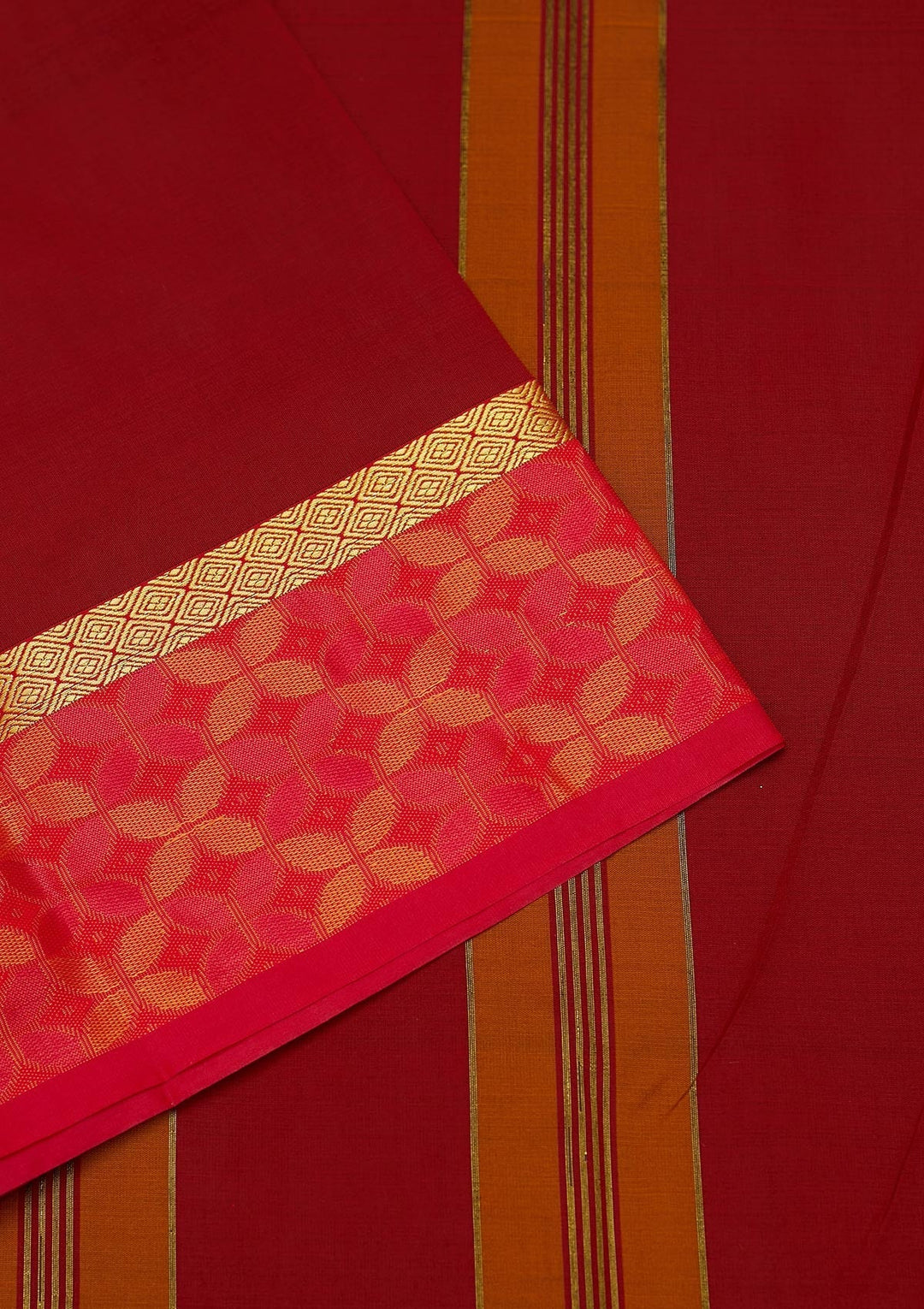 Maroon Zariwork Art Silk Saree - Koskii