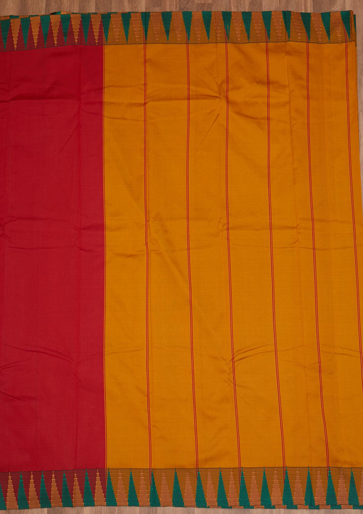 Maroon Zariwork Art Silk Saree - Koskii