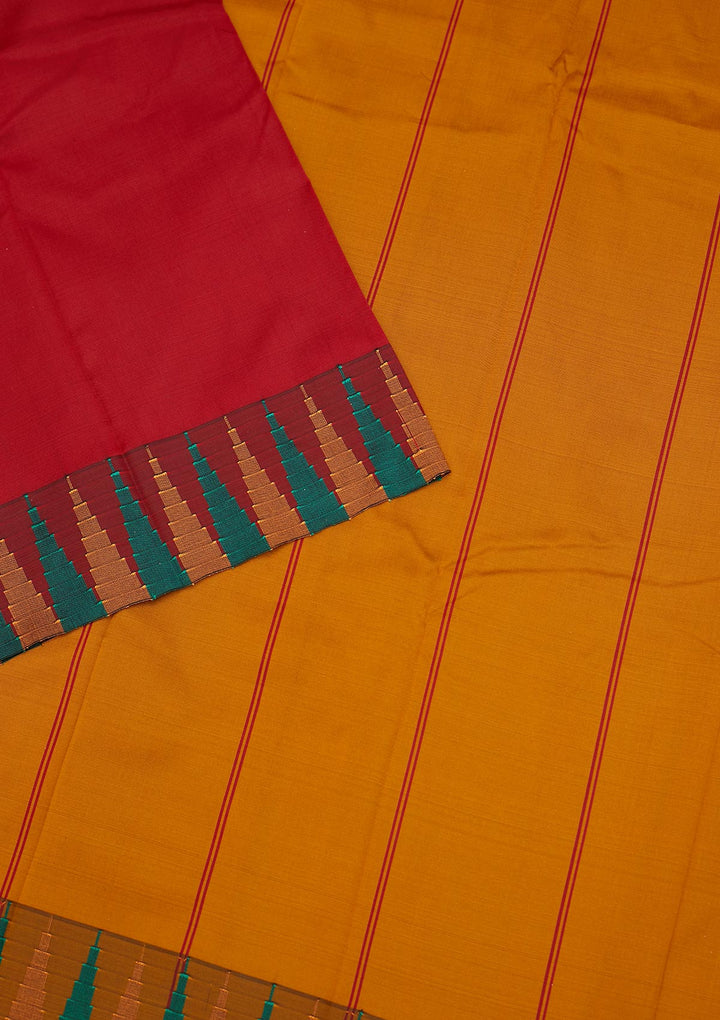 Maroon Zariwork Art Silk Saree - Koskii