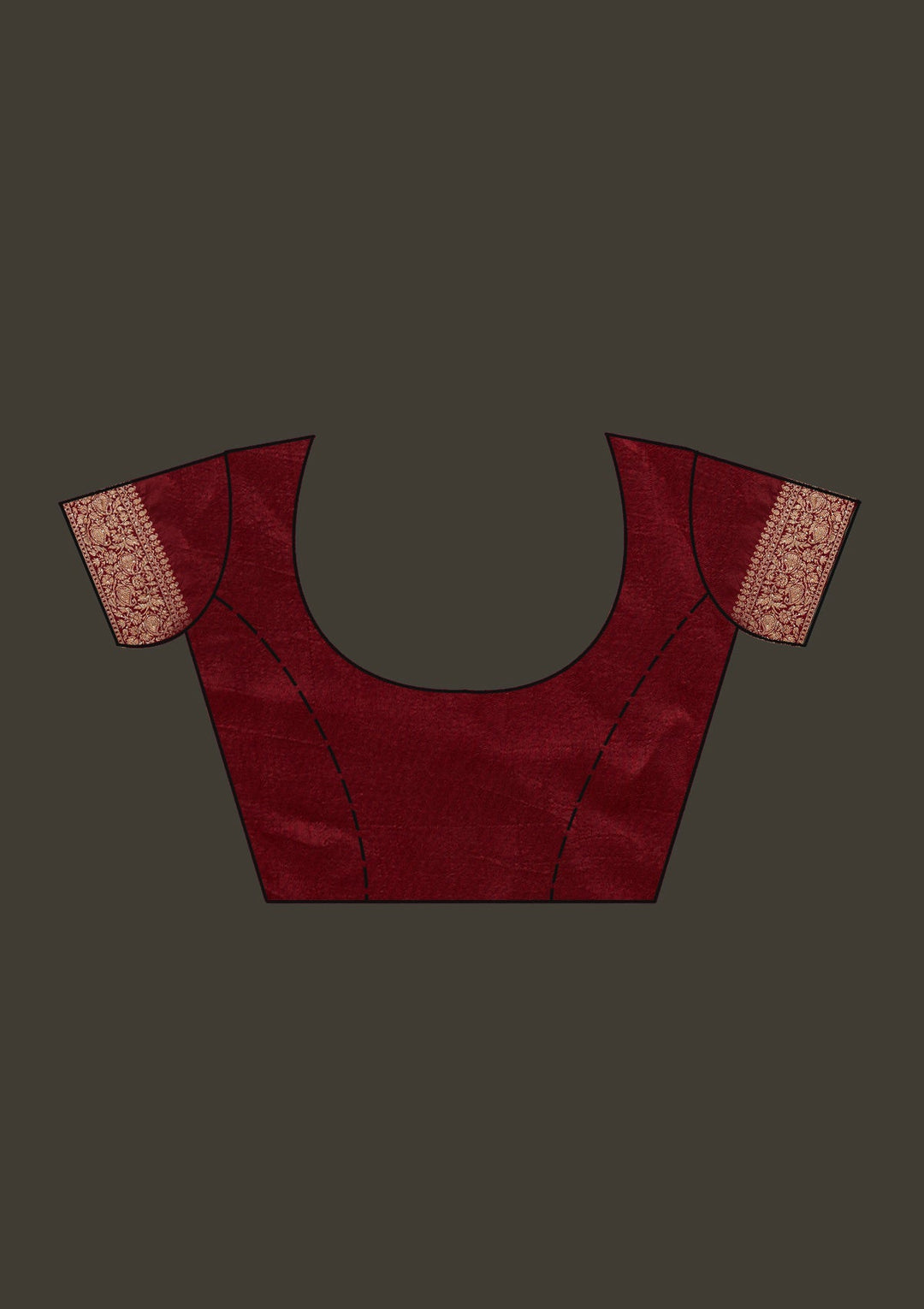 Maroon Zariwork Banarasi Designer Saree - Koskii