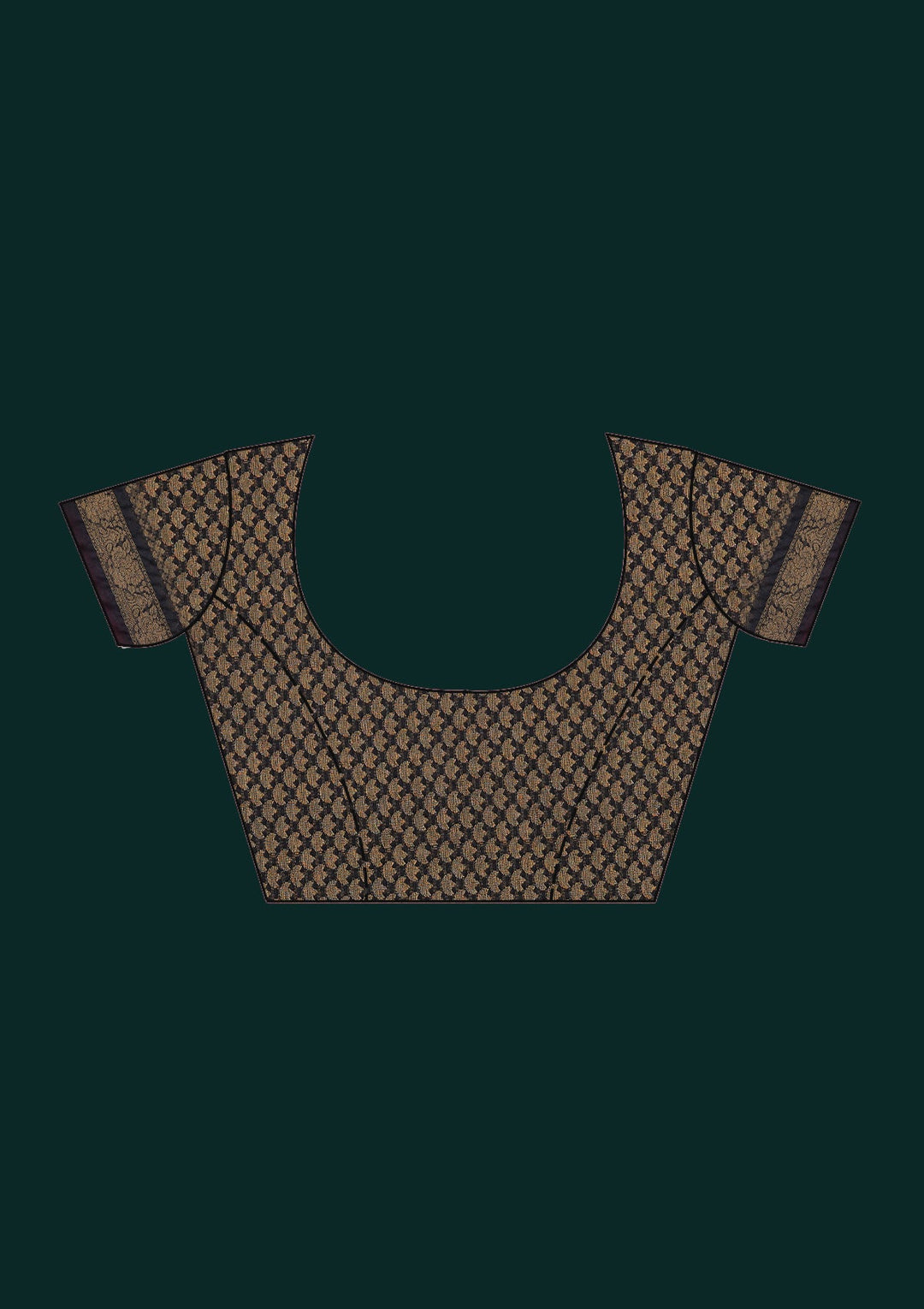 Maroon Zariwork Brocade Saree - Koskii