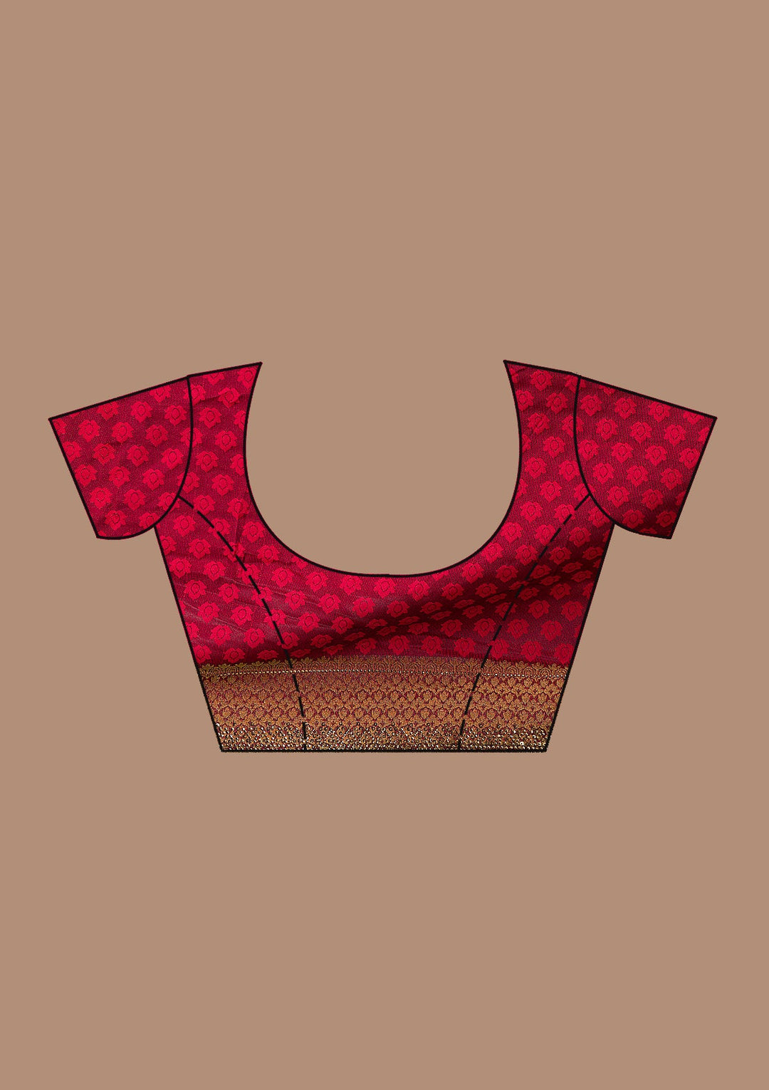 Maroon Zariwork Georgette Saree-Koskii