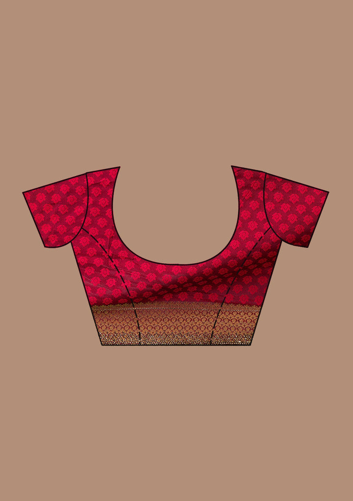 Maroon Zariwork Georgette Saree-Koskii