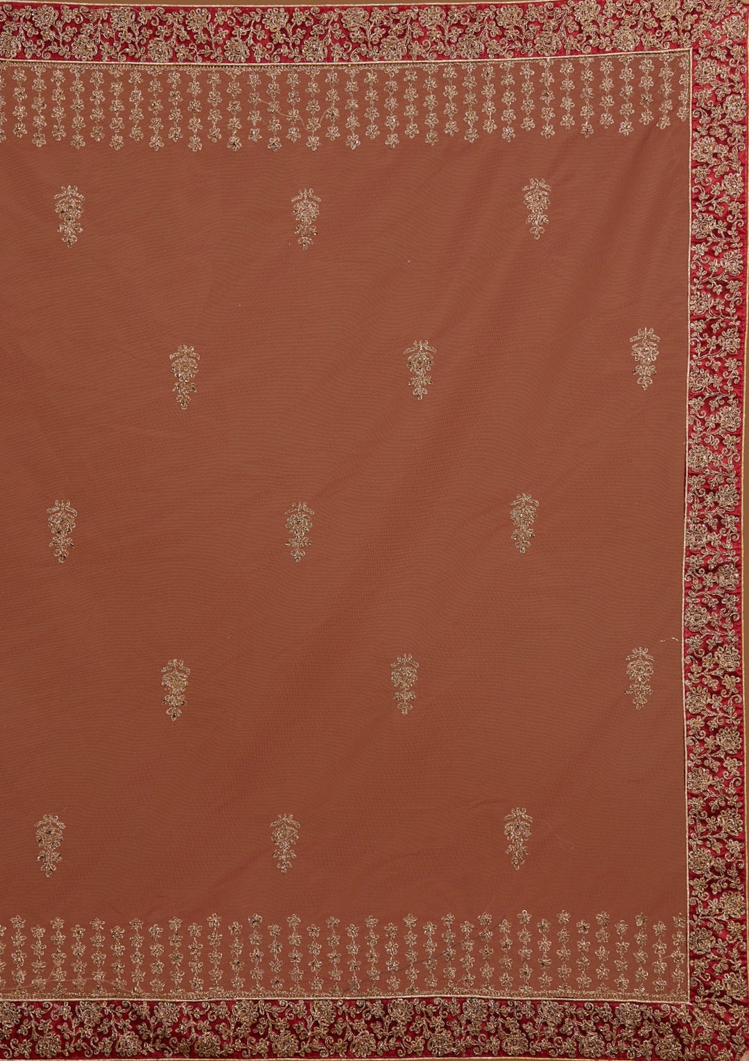 Maroon Zariwork Net Designer Lehenga-Koskii