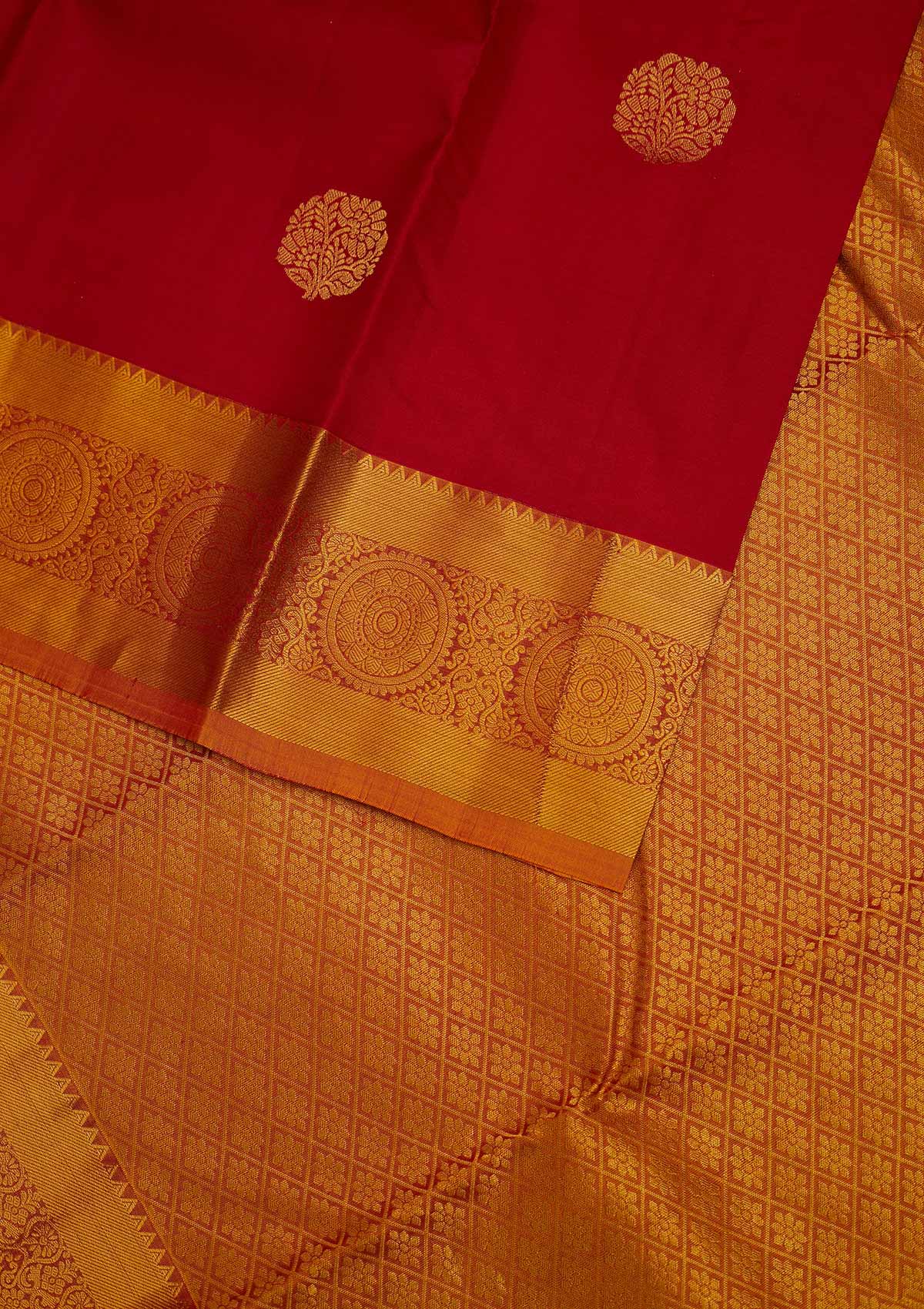 Maroon Zariwork Pure Silk Designer Saree - Koskii