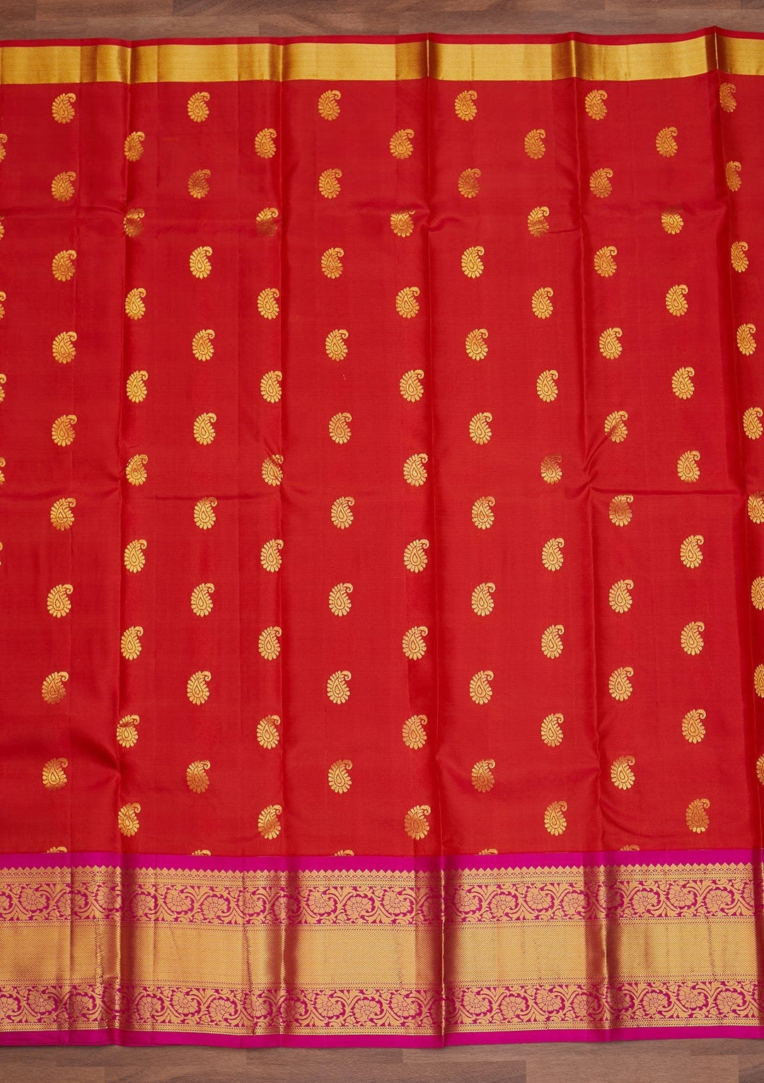 Maroon Zariwork Pure Silk Designer Saree - Koskii