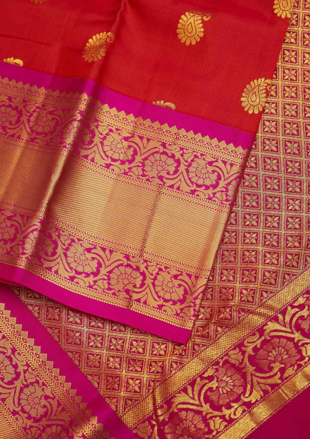 Maroon Zariwork Pure Silk Designer Saree - Koskii