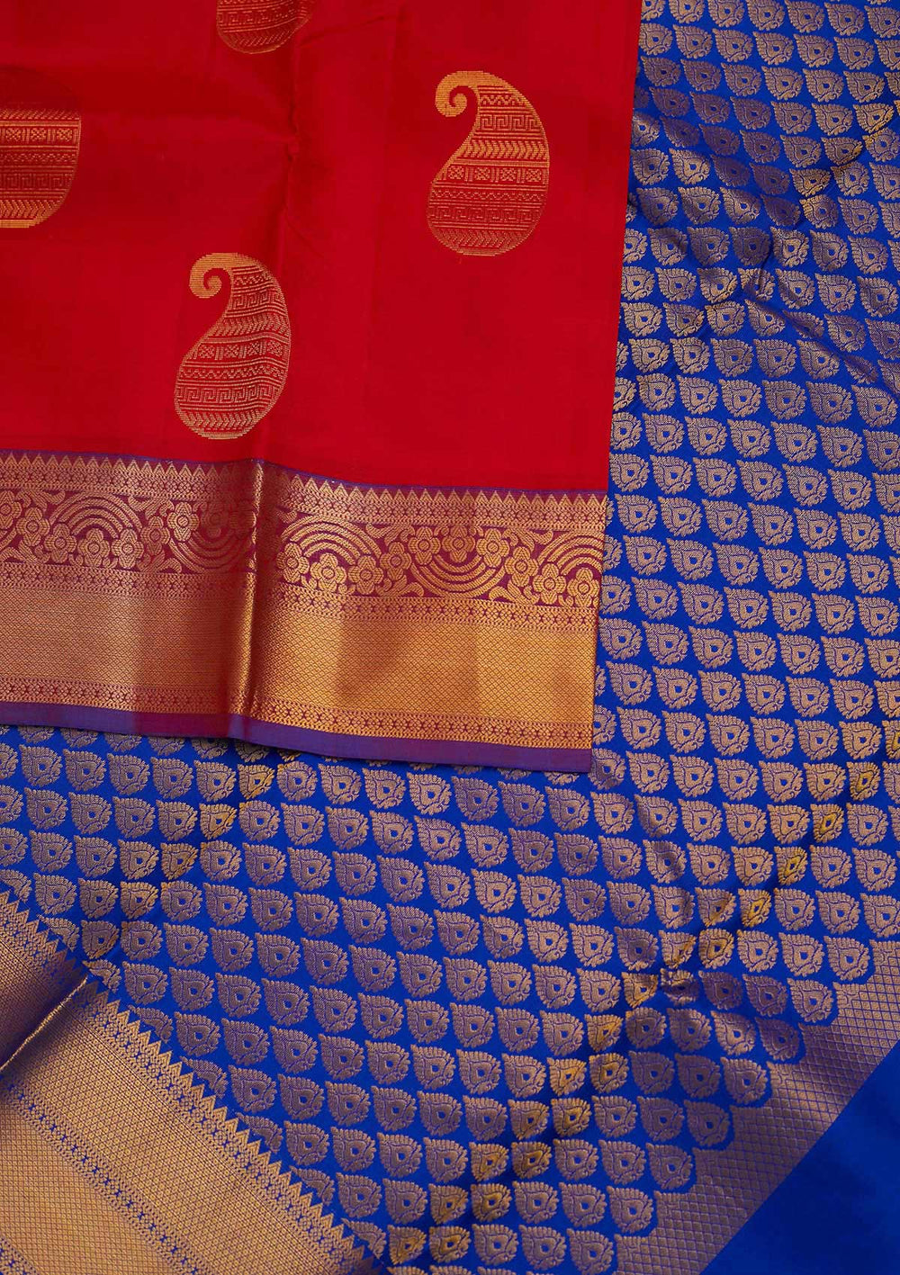 Maroon Zariwork Pure Silk Designer Saree - Koskii