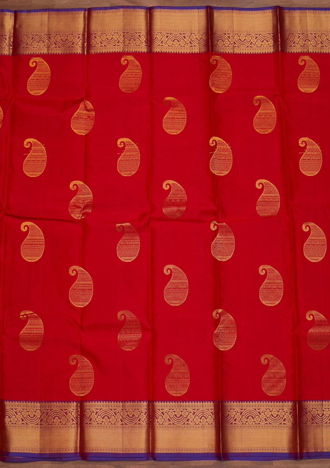 Maroon Zariwork Pure Silk Designer Saree - Koskii