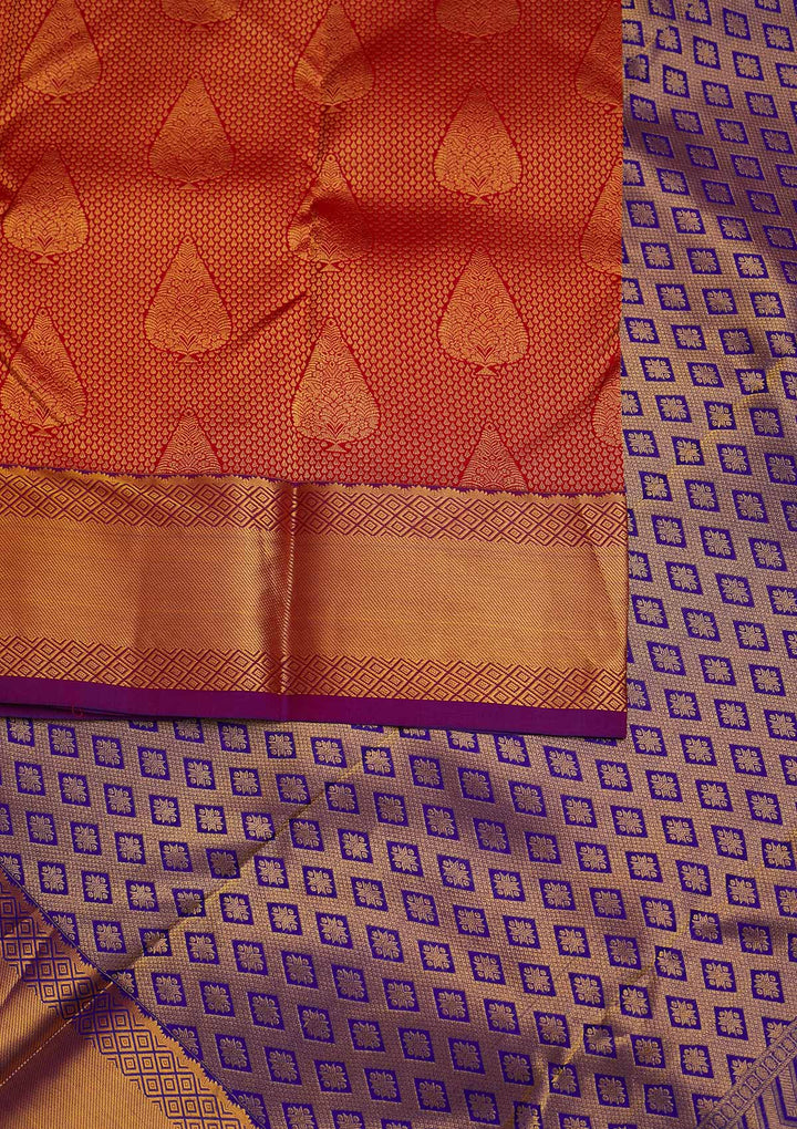Maroon Zariwork Pure Silk Designer Saree - Koskii