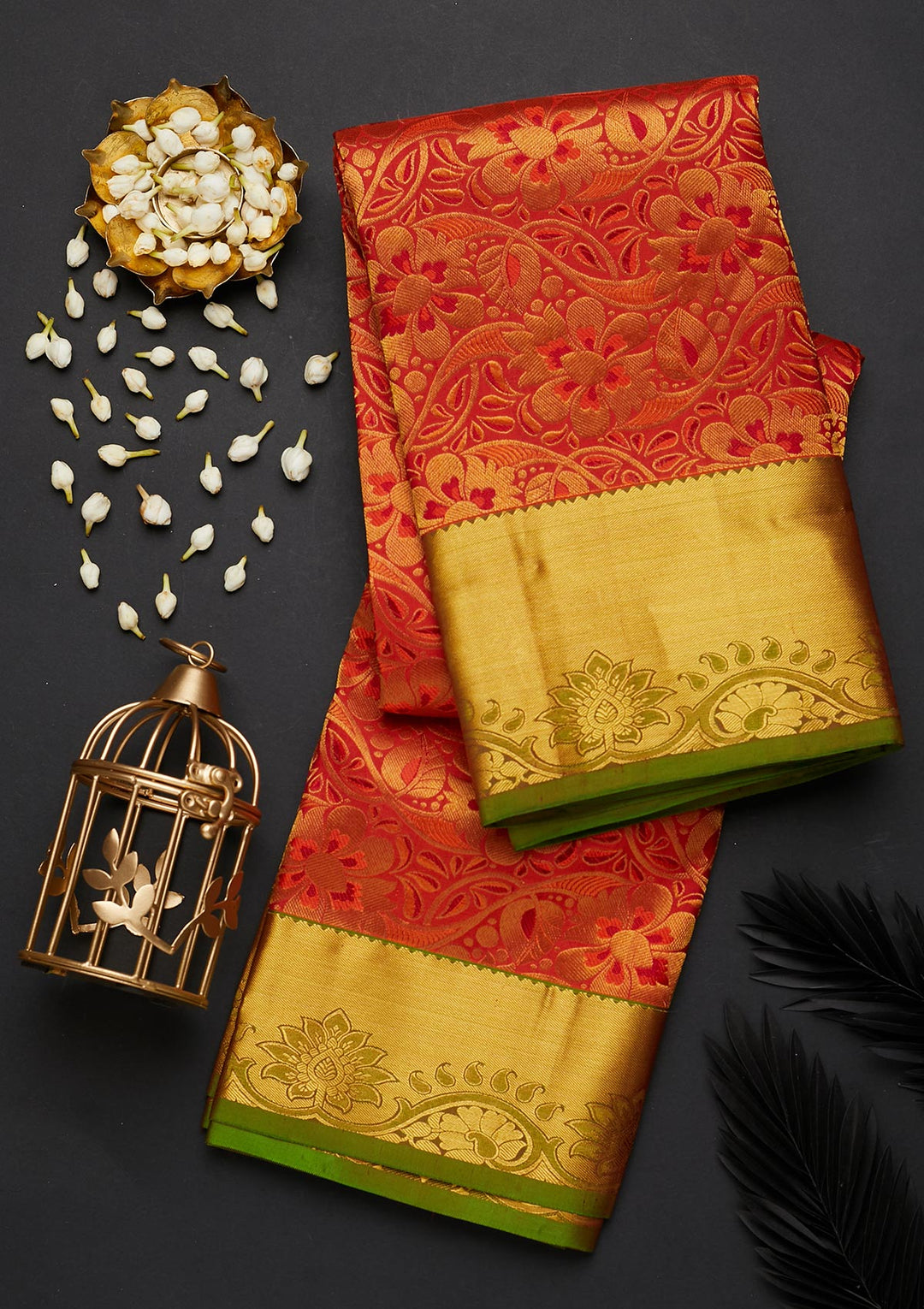 Maroon Zariwork Pure Silk Designer Saree - Koskii