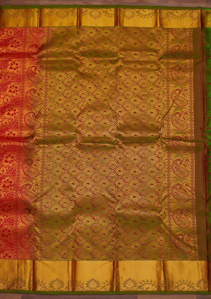 Maroon Zariwork Pure Silk Designer Saree - Koskii