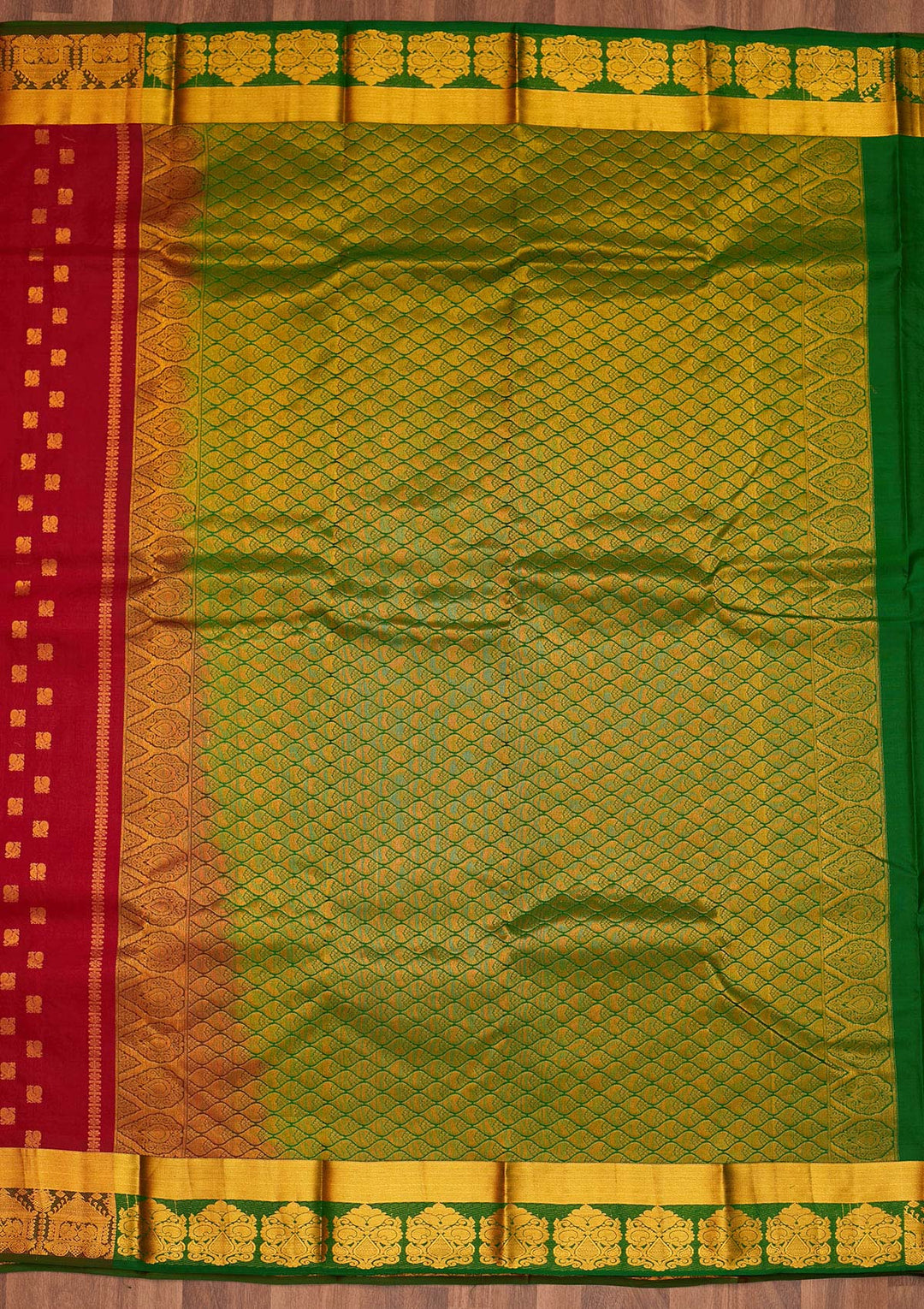 Maroon Zariwork Pure Silk Saree - Koskii