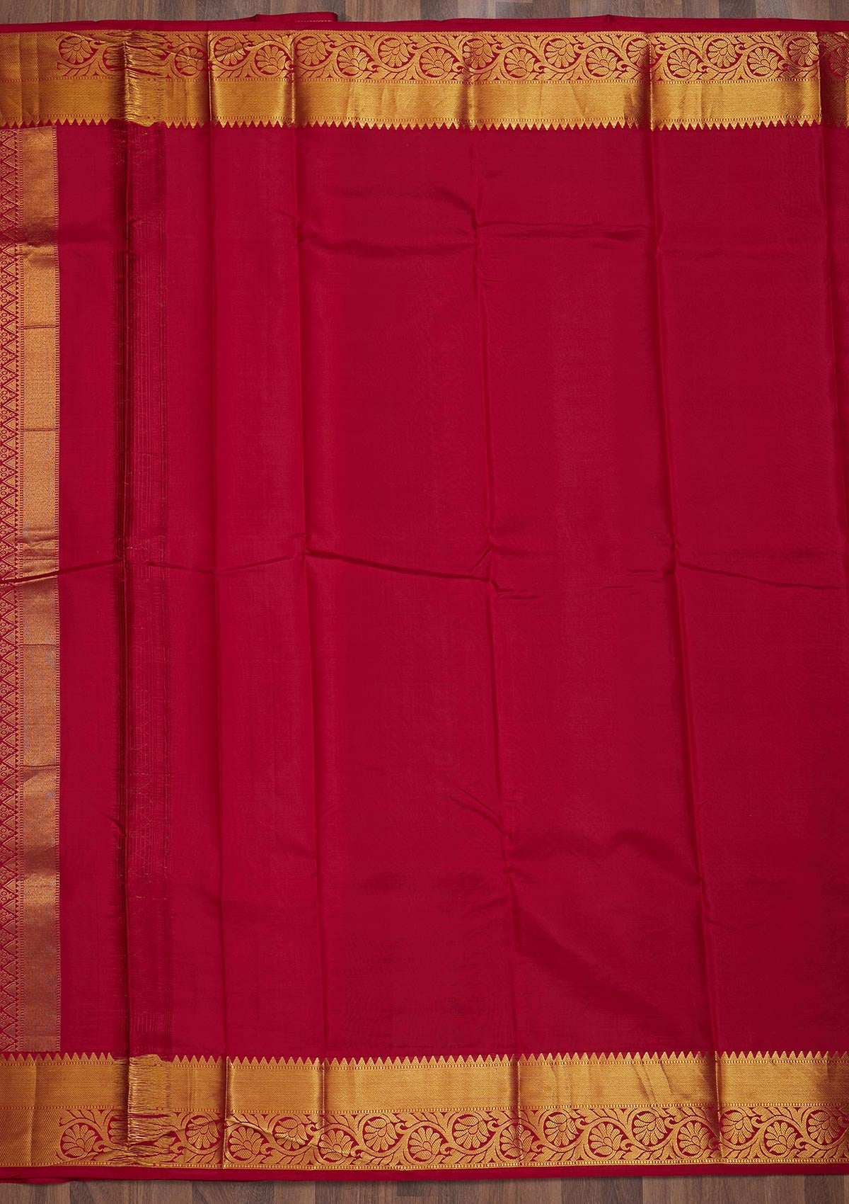 Maroon Zariwork Pure Silk Saree-Koskii