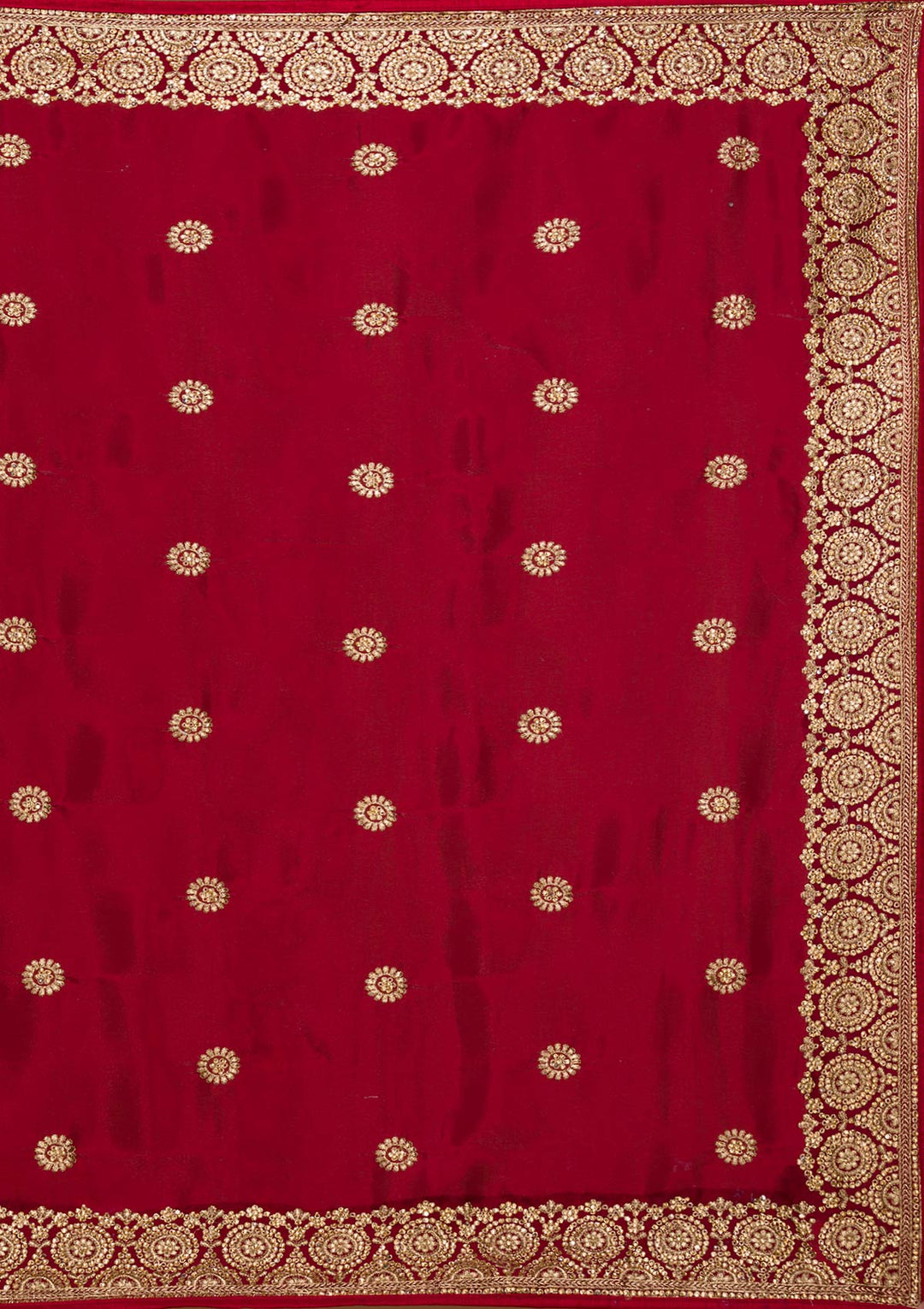 Maroon Zariwork Raw Silk Saree-Koskii