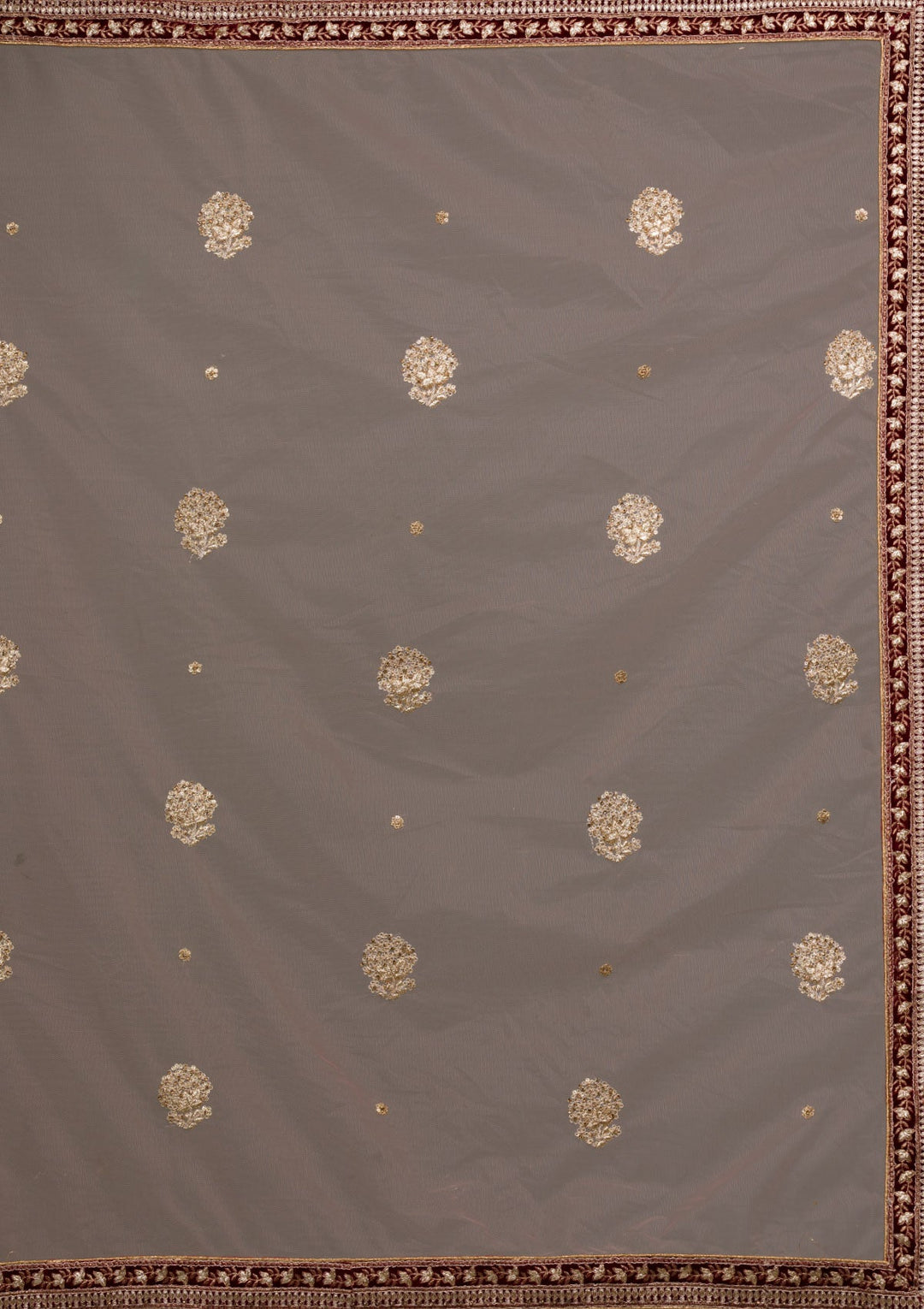 Maroon Zariwork Velvet Lehenga-koskii