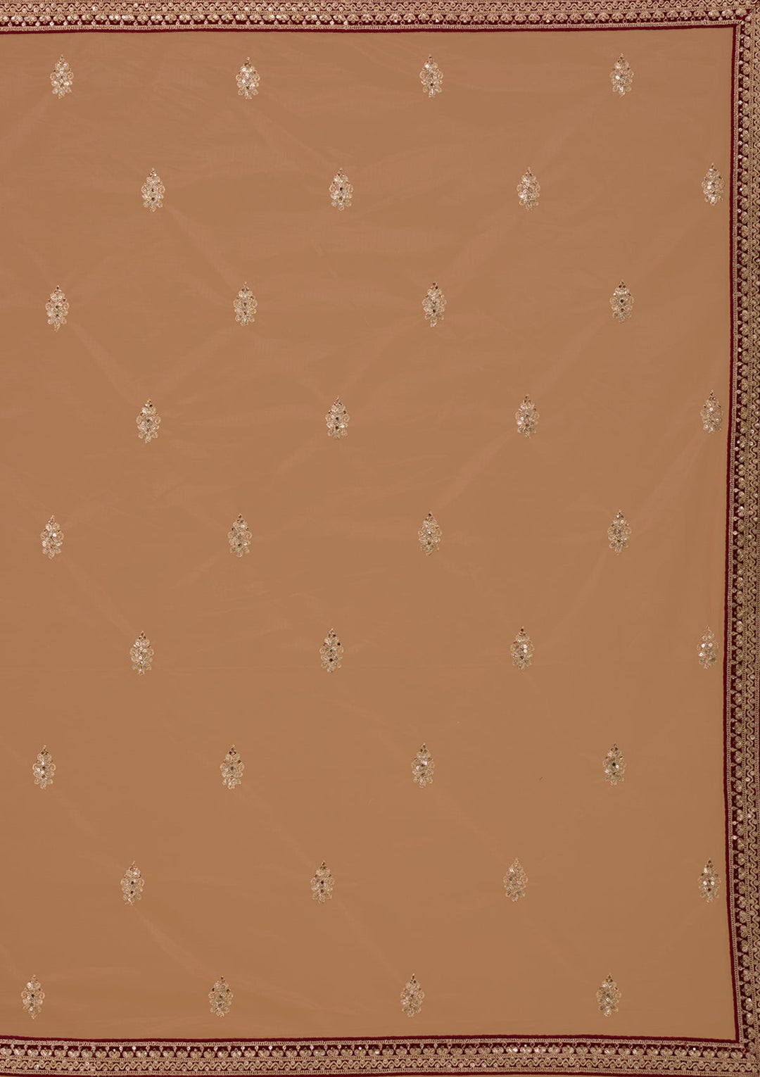 Maroon Zariwork Velvet Designer Lehenga-Koskii