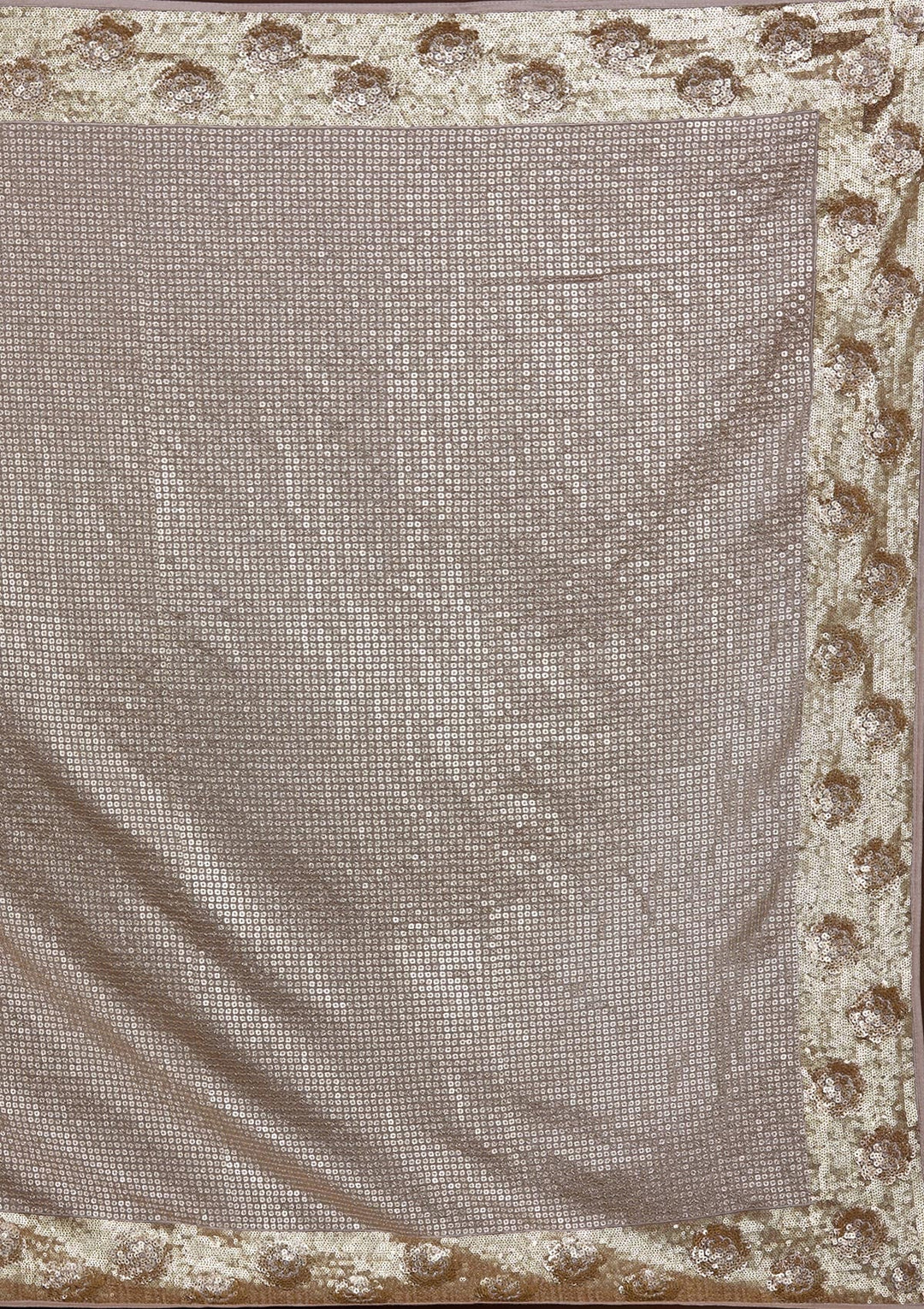Mauve Sequins Georgette Saree-Koskii