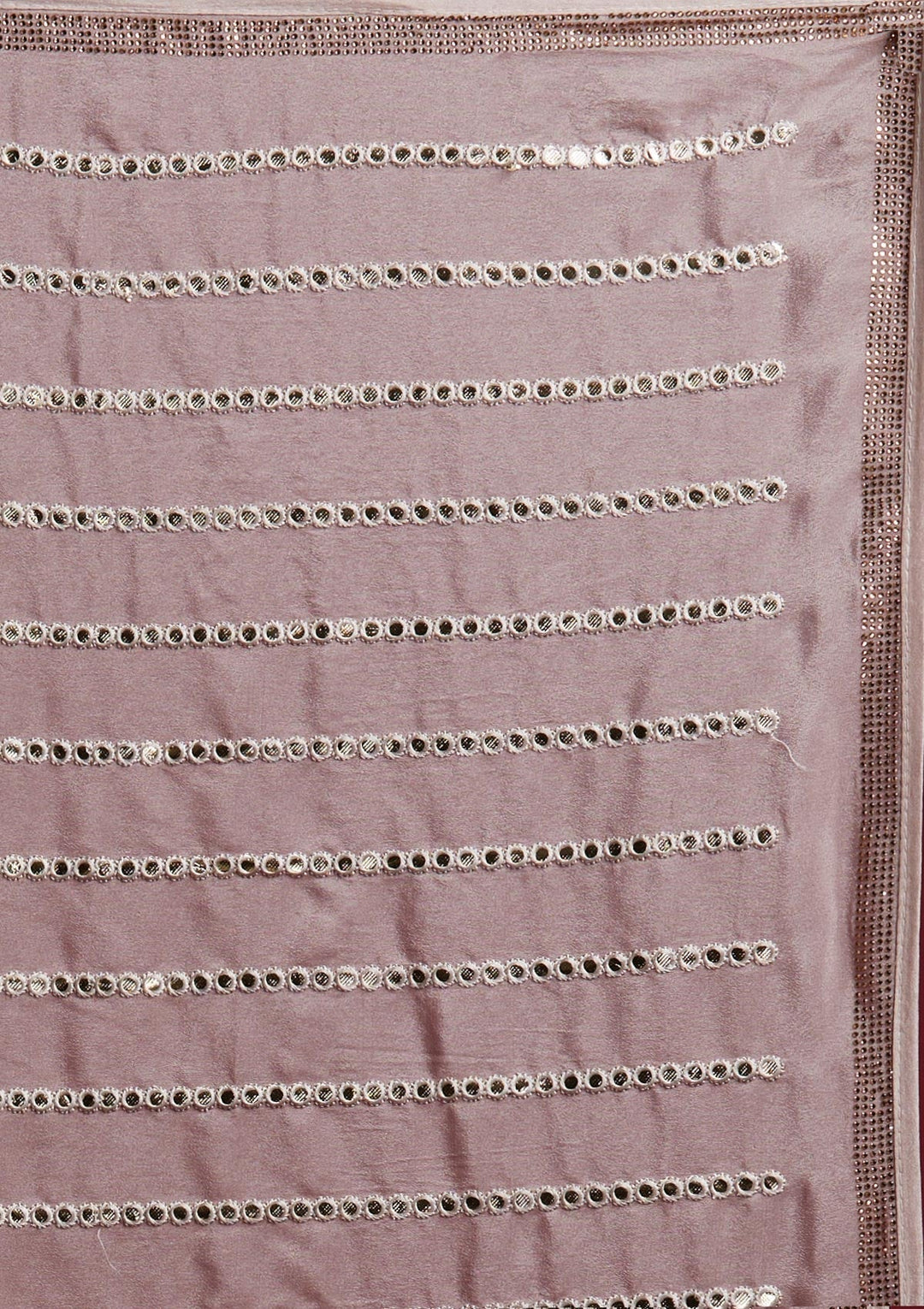 Mauve Swarovski Georgette Designer Saree - koskii