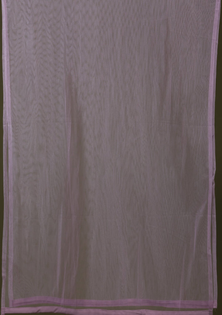 Mauve Threadwork Georgette Readymade Salwar Kameez-Koskii