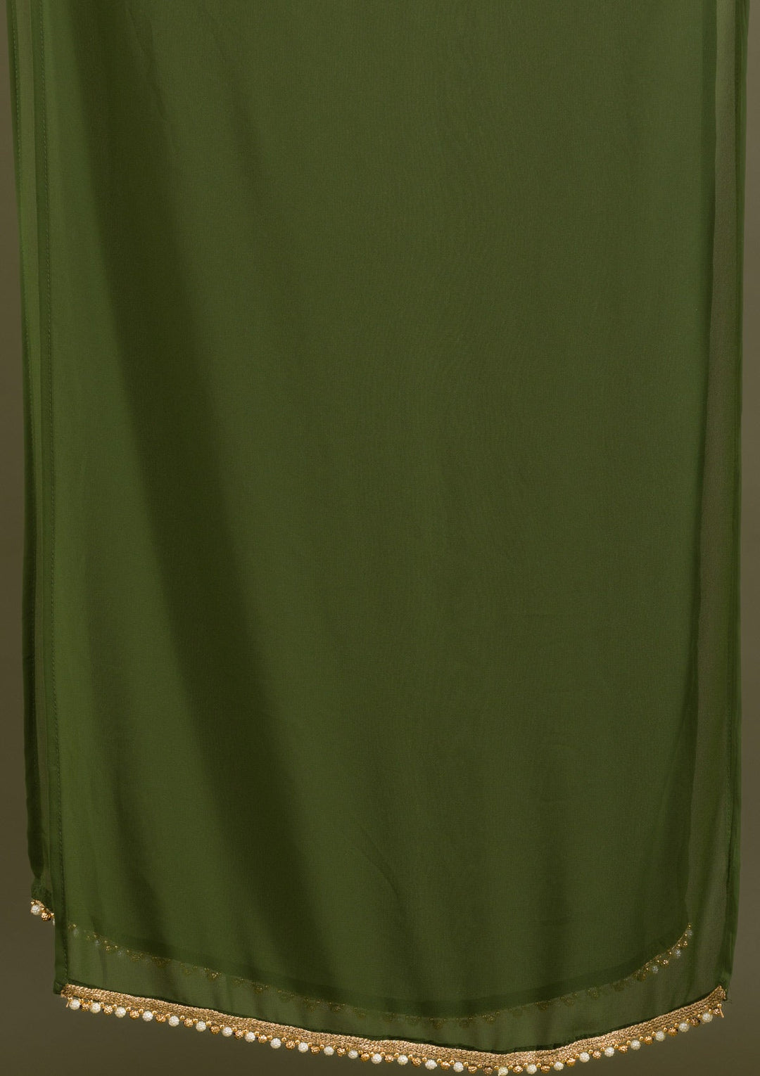 Mehendi Sequins Georgette Readymade Salwar Suit-Koskii