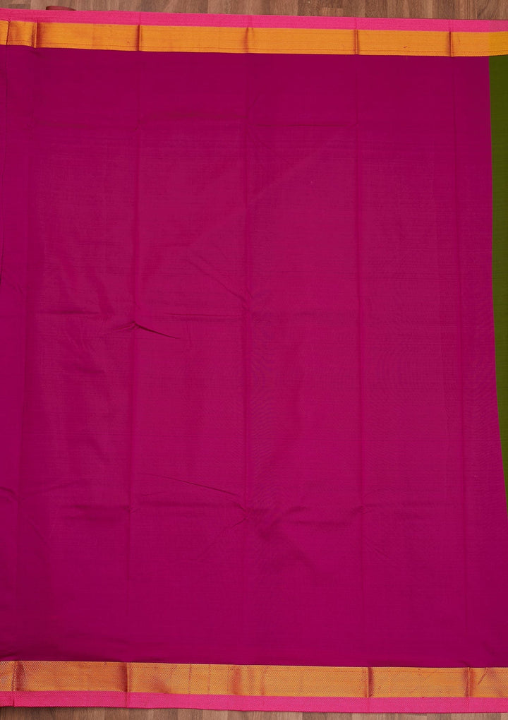Mehendi Zariwork Art Silk Designer Saree - Koskii