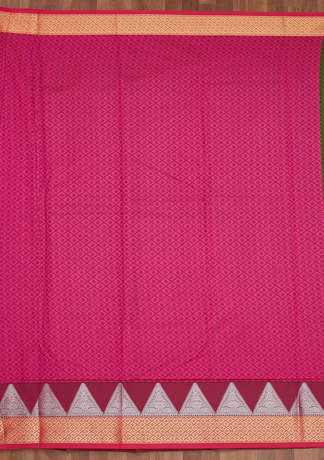 Mehendi Zariwork Art Silk Designer Saree - Koskii