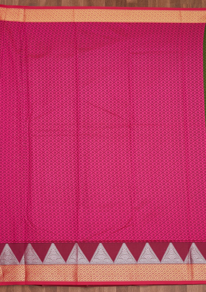 Mehendi Zariwork Art Silk Designer Saree - Koskii