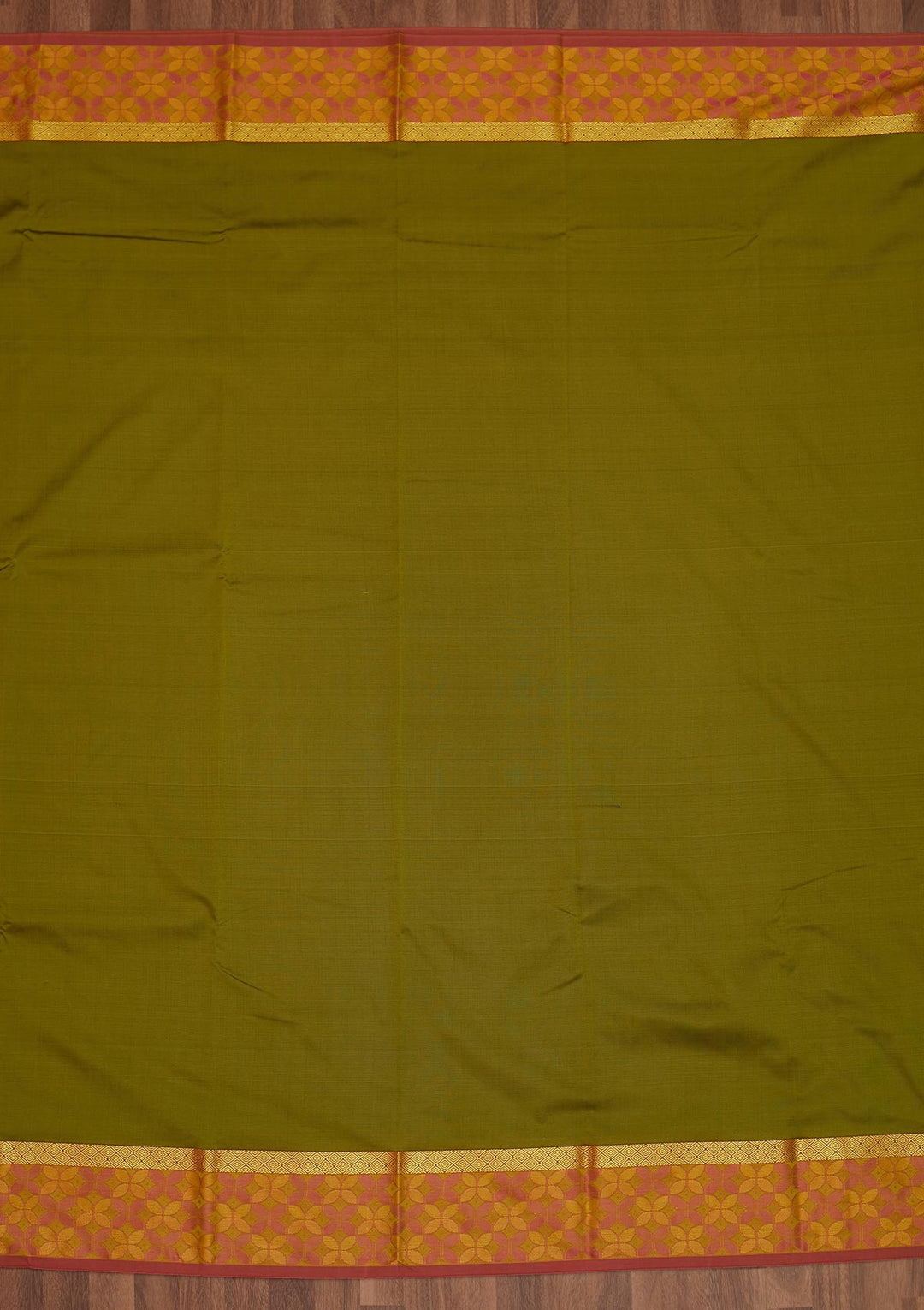 Mehendi Zariwork Art Silk Saree - Koskii
