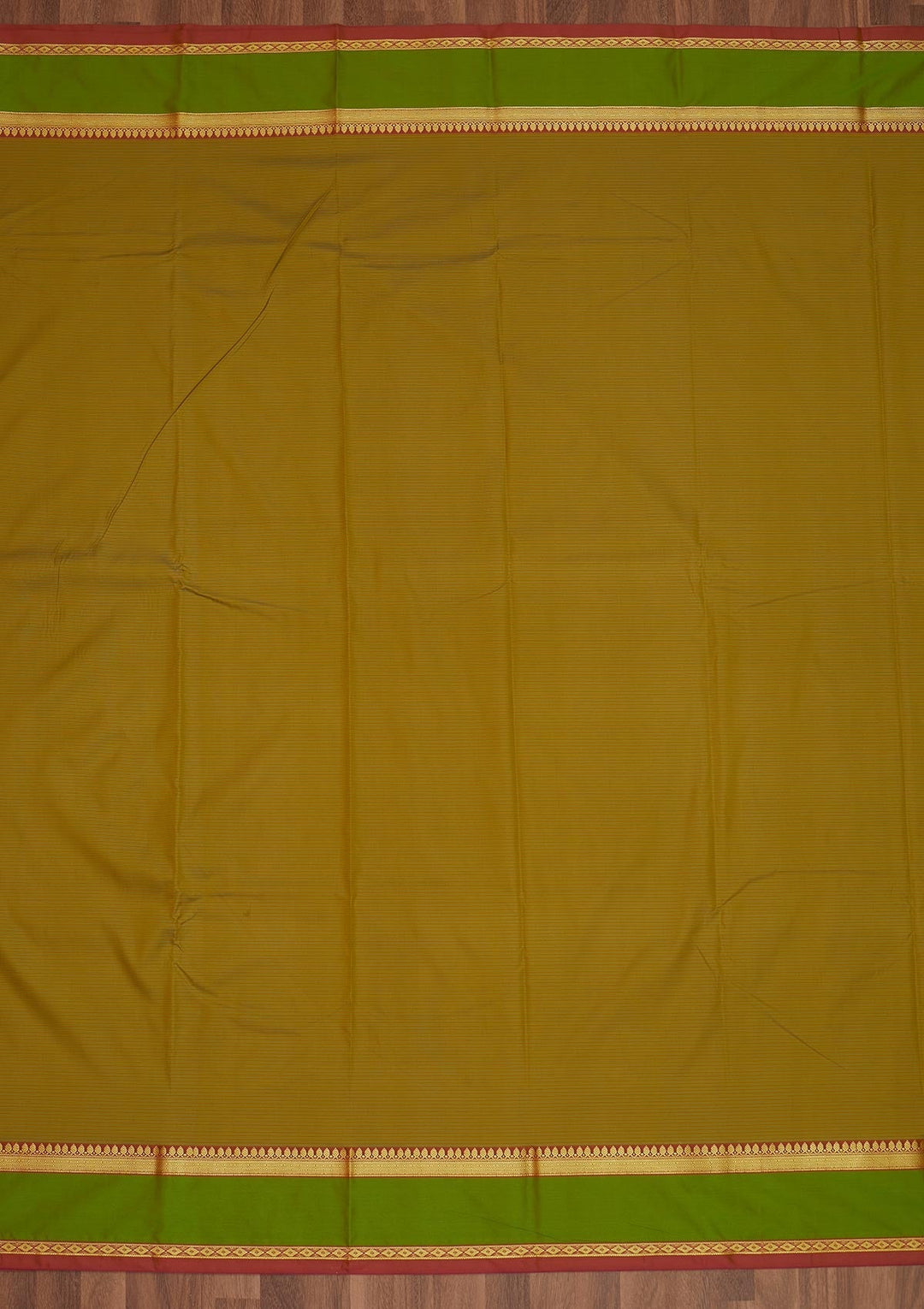 Mehendi Zariwork Art Silk Saree - Koskii