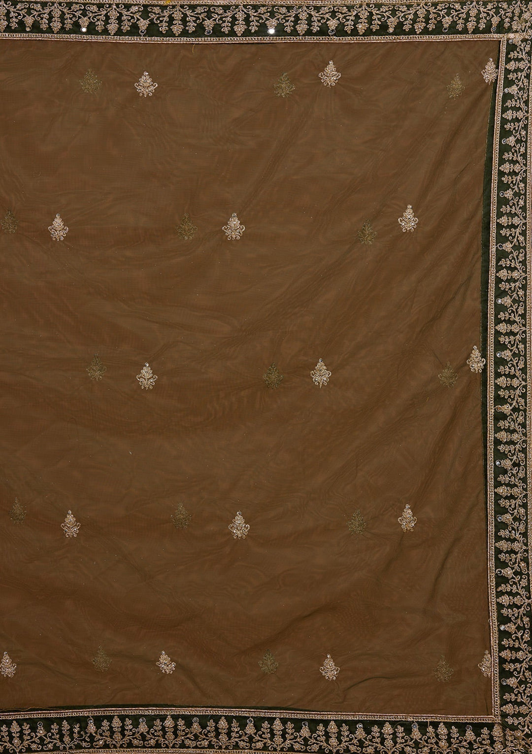 Mehendi Zariwork Net Designer Lehenga-Koskii