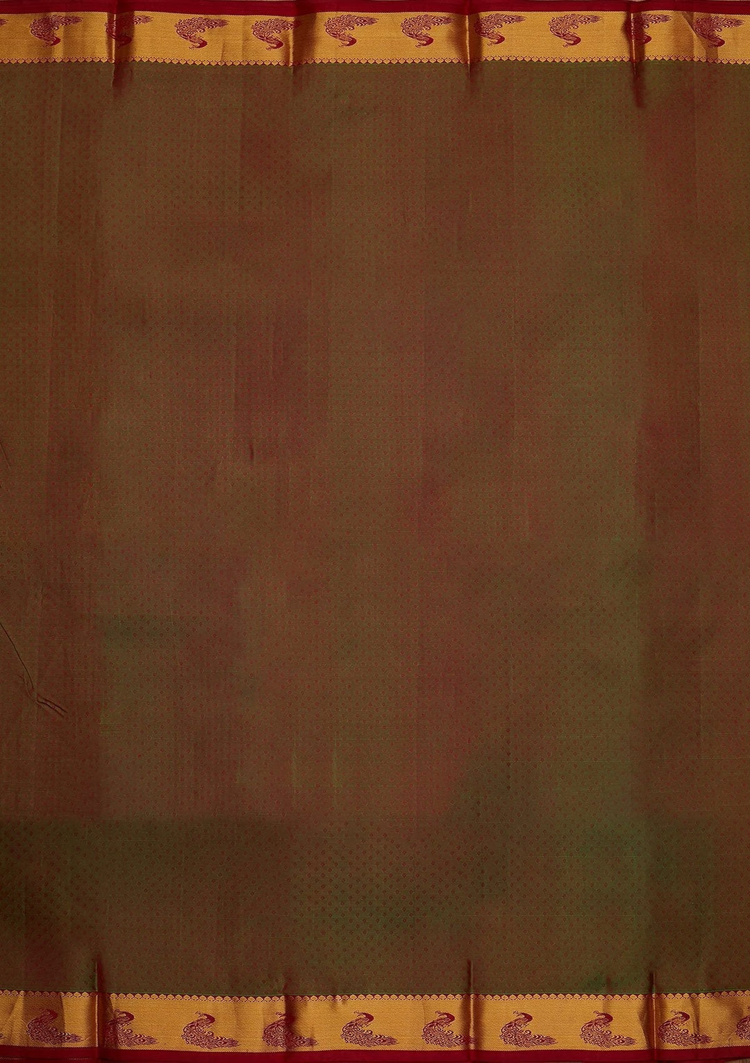 Mehendi Zariwork Pure Silk Designer Saree - koskii
