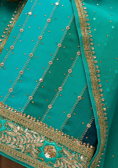 Multi Gotapatti Georgette Unstitched Salwar Suit-Koskii