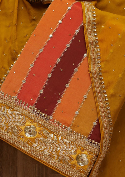Multi Gotapatti Georgette Unstitched Salwar Suit-Koskii