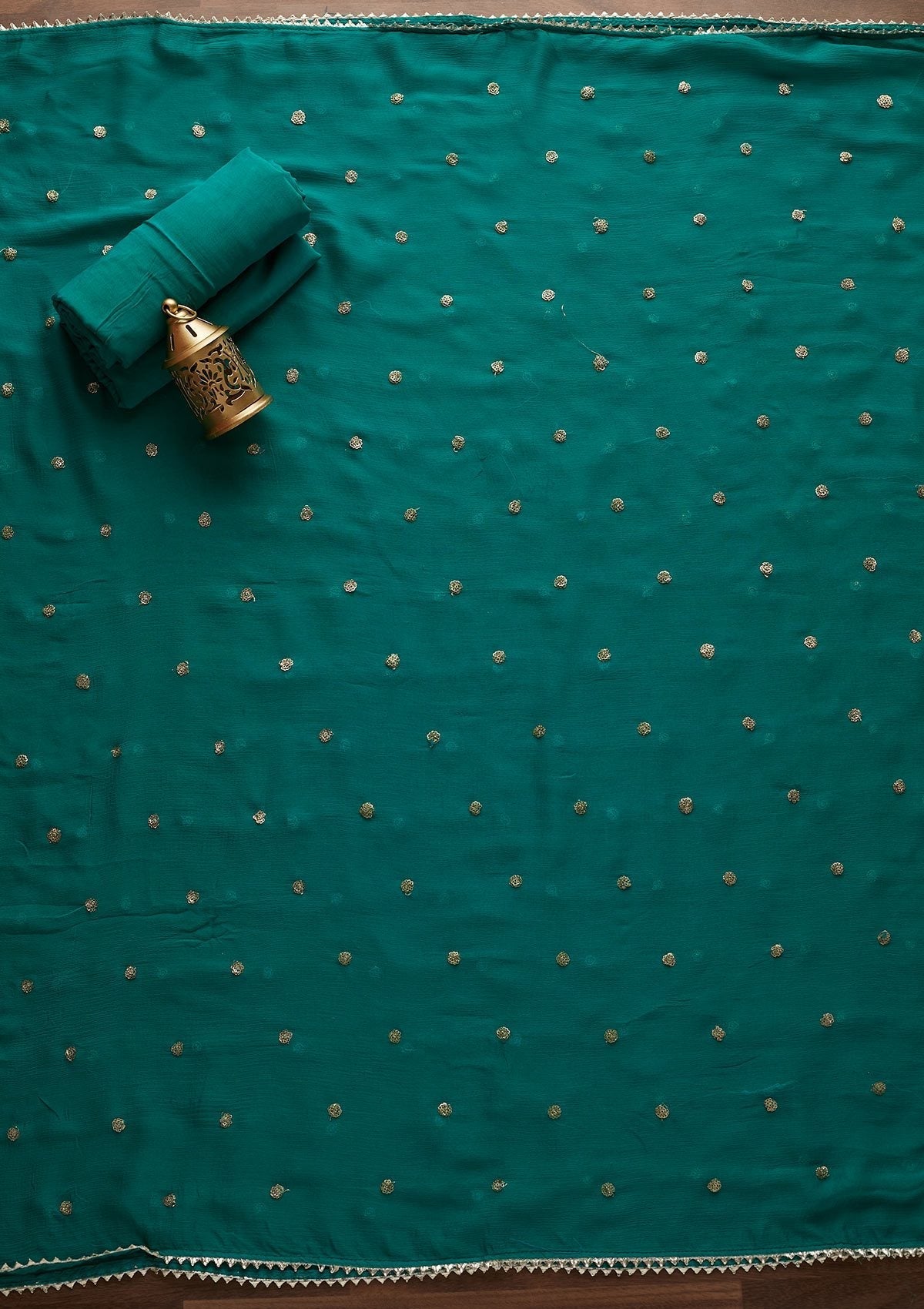 Multi Threadwork Semi Crepe Designer Unstitched Salwar Suit - Koskii