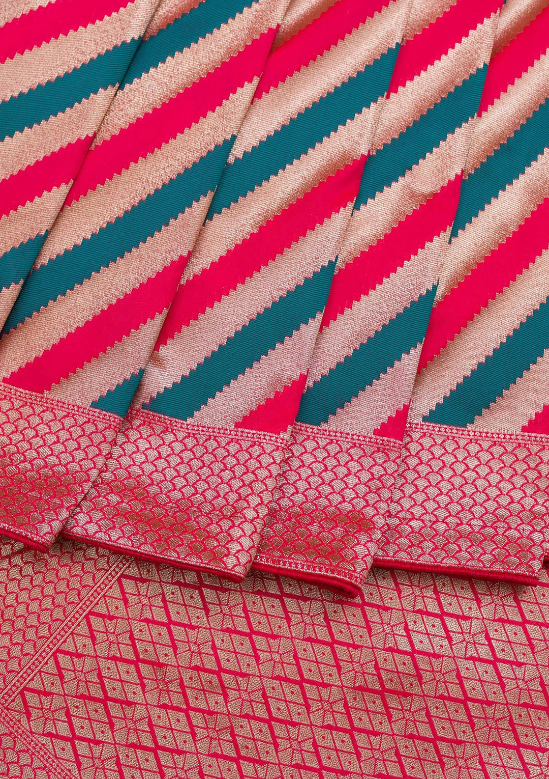 Multi Zariwork Art Silk Saree-Koskii