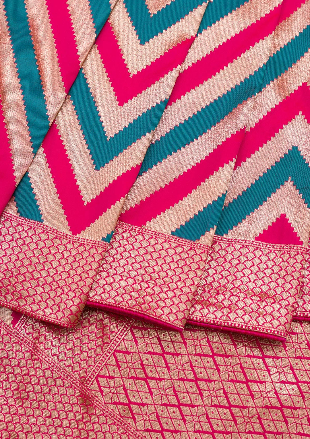 Multi Zariwork Art Silk Saree-Koskii