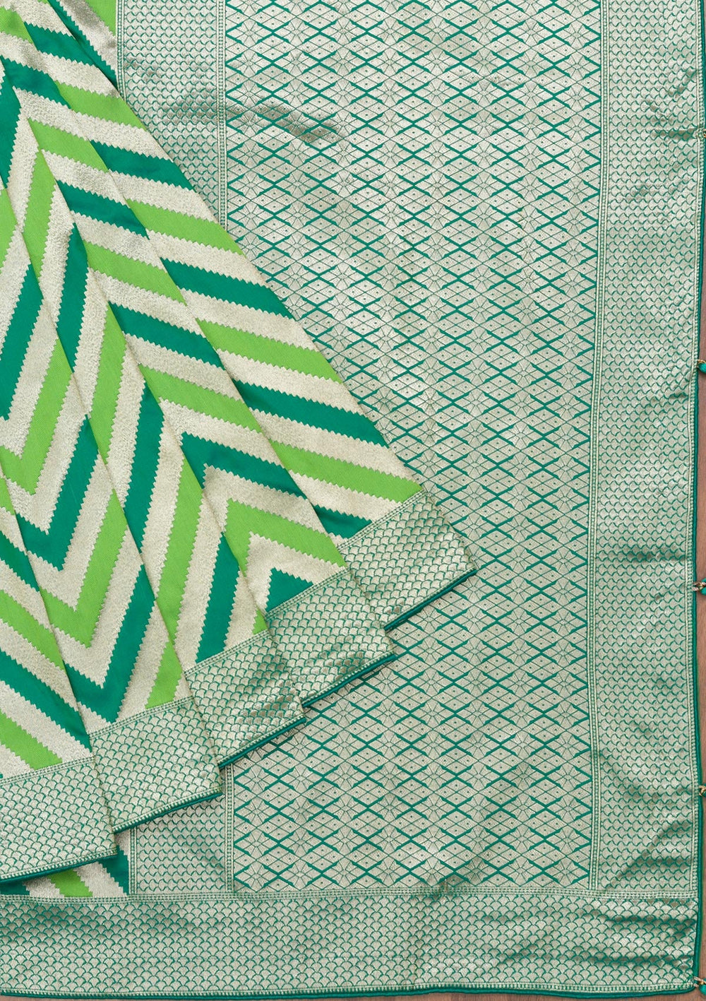 Multi Zariwork Art Silk Saree-Koskii