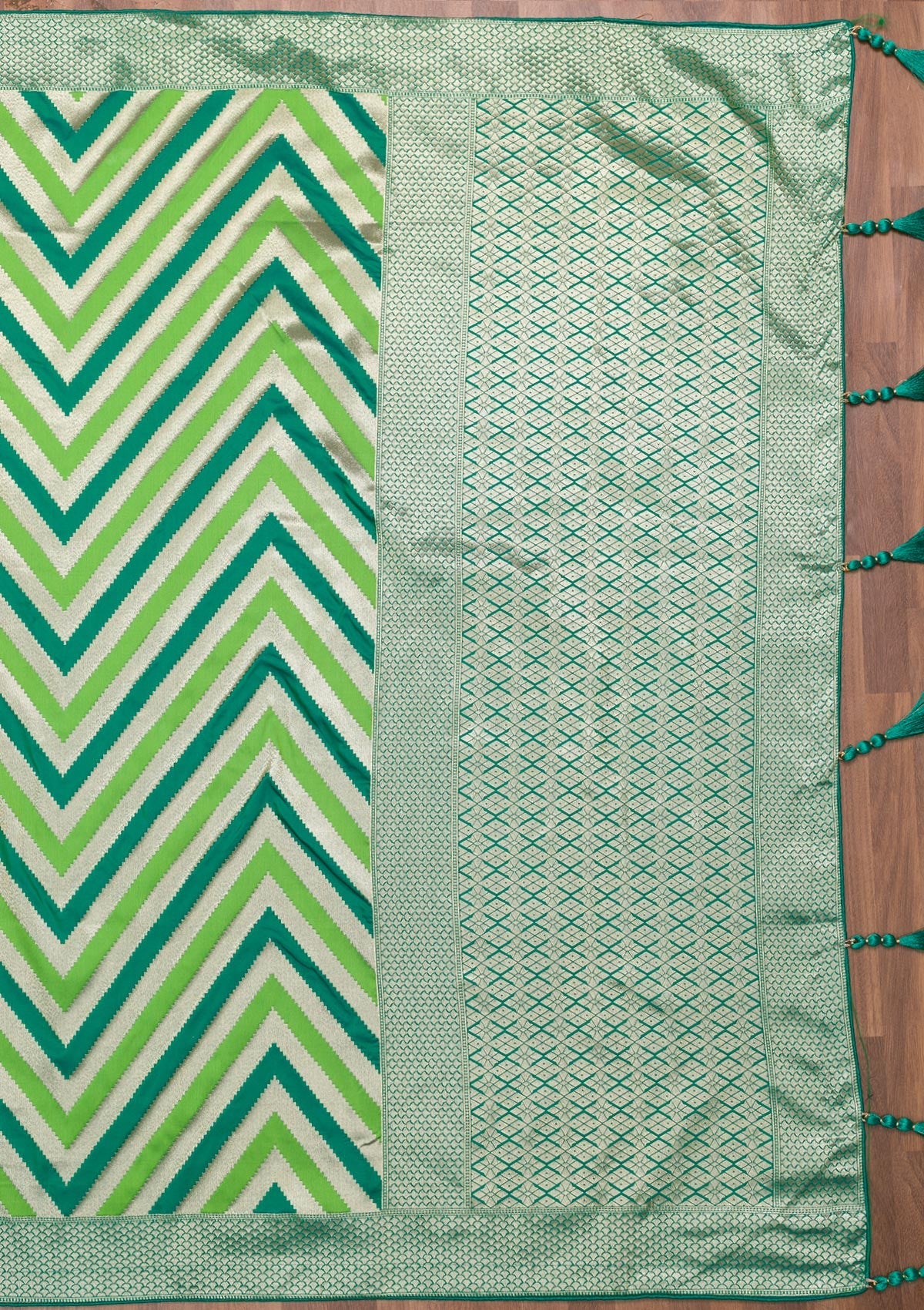 Multi Zariwork Art Silk Saree-Koskii
